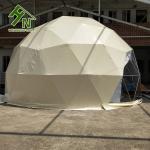 White Blue Yellow 2 People Small Geo Dome Tent For Living Multi Functional