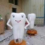 customize size fiberglass large teeth model as decoration statue in teeth