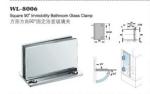 square 90 degree immobility bathroom glass clamp stainless steel glass door
