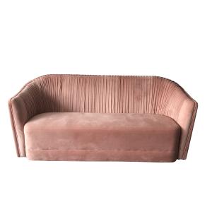 China Hot 2018 New design red velvet tufted living room furniture sofa,velvet fabric lining room sofa factory