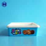 Hot Filling Customize IML Box Round Cookies Plastic Packaging SGS FDA QS