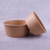 Buy cheap 500ml Round Paper Takeaway Food Containers Natural Color Biodegradable from wholesalers