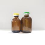 Glass Base 100ml Bayonet Molded Antibiotic Bottles For Vials OEM / ODM