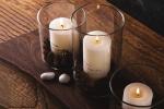 High Borosilicate Glass Cylinder Candle Holder / Crystal Candle Holder