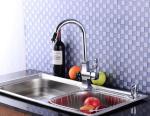 Chrome plated streamline sleek design faucets kitchen fittings water taps