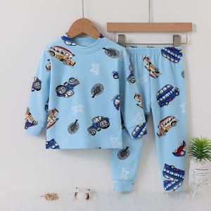 China 95% Cotton Kids Winter Night Suits Pajamas Hemming Design 130cm Heght 67cm Bust factory