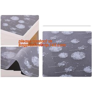 Custom transparent tablecloth soft plastic tablecloth waterproof and oil proof,