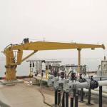 Marine Hydraulic Deck Crane Offshore Stiff Boom Crane Straight Arm Slewing