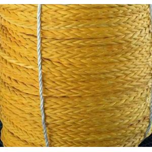 China Floating 12 Strands Braided UHMWPE Ropes Spectral Synthetic HMPE Rope 14mm 16mm on sale
