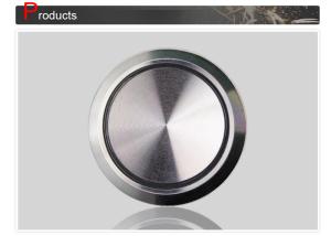China Sliver Elevator Push Button Size 34 mm and Thickness 0.94 Inch with Lift Parts factory
