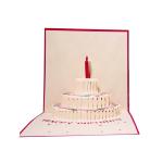 Kraft Paper Laser Cut Recyclable 3d Pop Up Birthday Cards