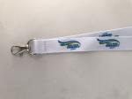 Heat Transfer Badge Holder Lanyard / Polyester Custom Printed Lanyards Pantone