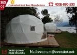 Luxury Camping Tent Geodesic Dome 6m Diameter 6 - 8 Person With Clear Walls