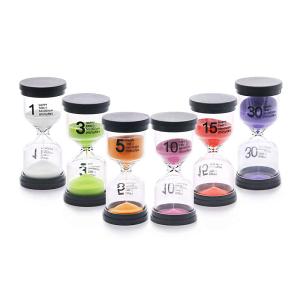 China Eco Friendly Small Hourglass 1-30 Minutes Board Game Timer For Kids factory