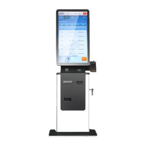 Multifunction Self Payment Kiosk Ordering System Currency Exchanging