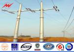 8M 5KN Powder Coating Steel Tubular Pole , Light Duty Steel Transmission Poles
