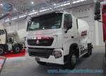 Hydraulic 10 Cbm Cement Mixer Truck HOWO T7H 360 Hp 6X4 ZF Reducer