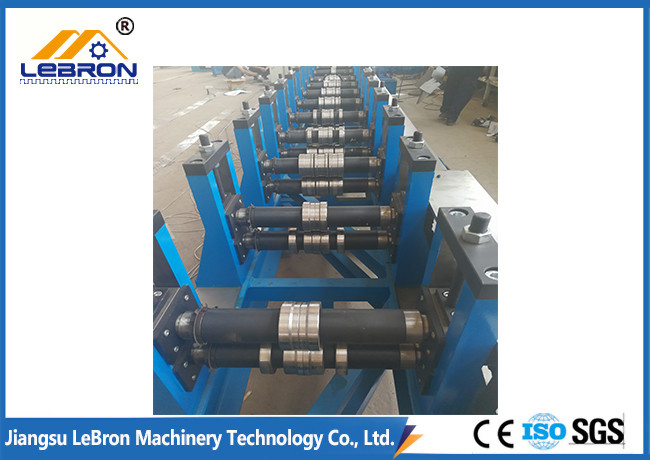PLC Control Automatic Hydraulic Cut Storage Rack Roll Forming Machine Durable Quality