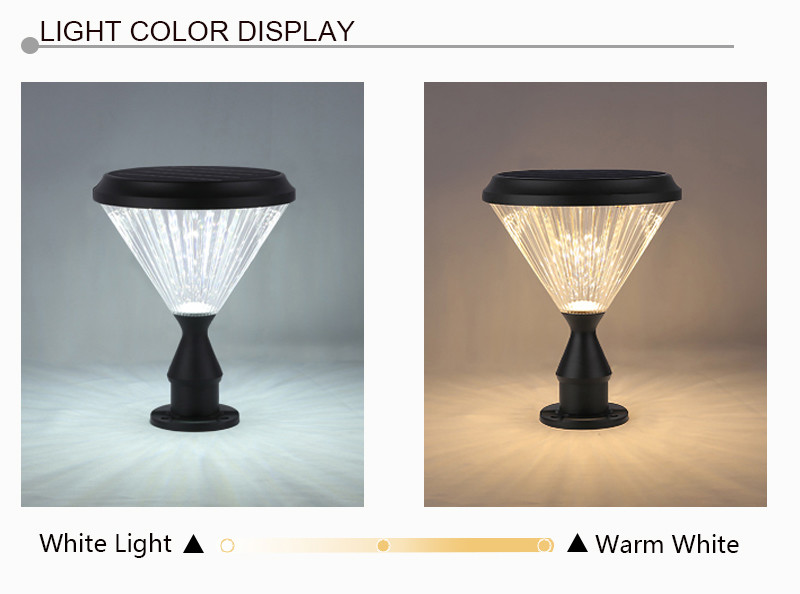 Outdoor Post Solar Column Pillar Light Power Led 4.5W Aluminium Alloy