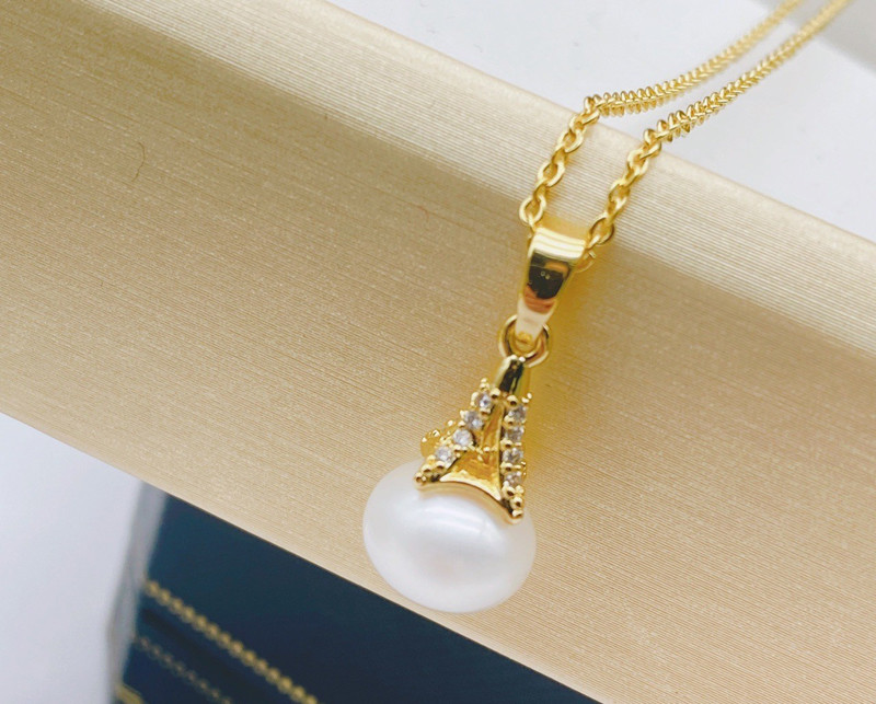 Natural Pearl necklace jewelry set Natural freshwater pearls beaded pearls made of high quality jewelry necklace Earring