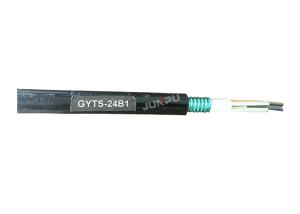 China Duct GYTS 48 Core Outdoor Fiber Optic Cable , CE Armored Optical Cable factory