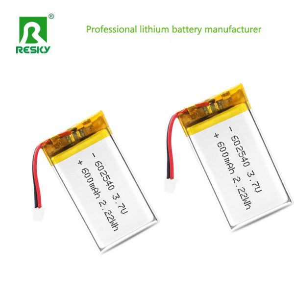 Lithium Ion Polymer Batteries 602540 600mAh 3.7V 2.22wh Rechargeable Power Lipo Batteries For Beauty Device