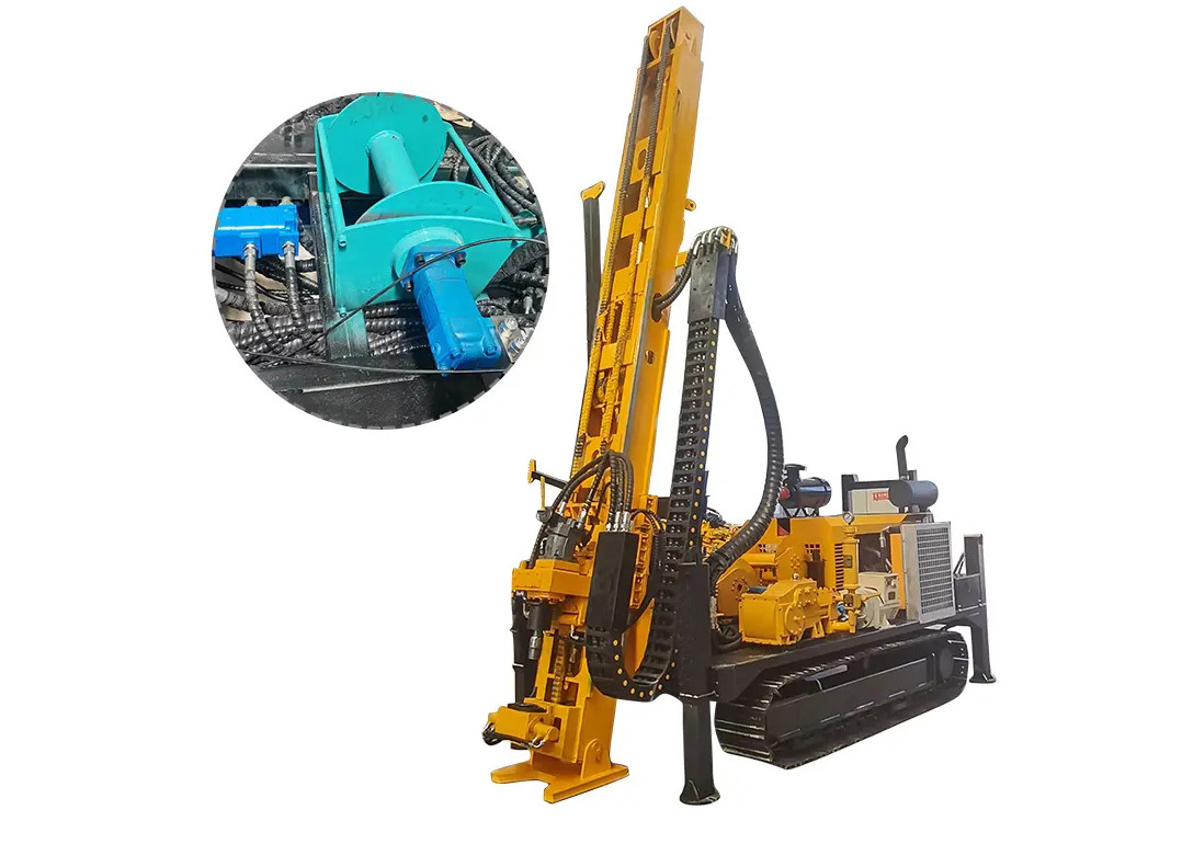 Hydraulic System RC Crawler Engineering Crawler Mounted Drill Rig 3 Meter Rod Length For Exploration