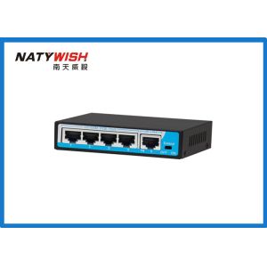 12V 15.4W 10 / 100M 4 Port Industrial POE Switch Support Extend 250 Meters