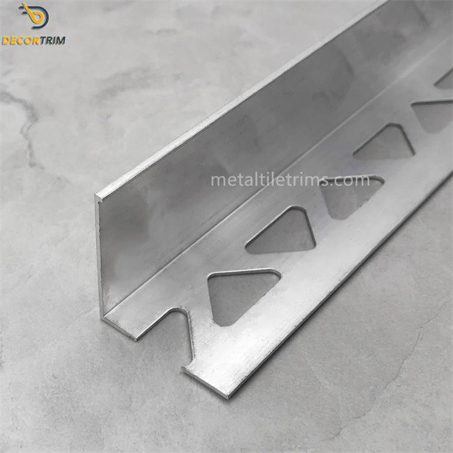 Tile Trim Aluminum 10mm 15mm Square Hole Polish Red Gold / Silver