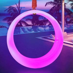 China Hotel Modern PE plastic LED RECHARGEABLE LED swing factory