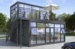 Color Steel Sheet Prefabricated Luxury Modern Ready Made Modular Office