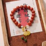 Pink Agate Lucky Beads Bracelet Wholesale Natural Sakura Agate Bracelet Energy