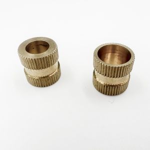 OEM Knurled Brass Threaded Inserts , Precision Threaded Nut Insert