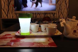 China Heineer original product,water cup with solar powered light inside factory