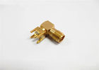 Networking SMA RF Connector , Female PCB Connector with Copper Conductor