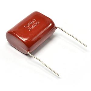 China CL21 2.2UF 630V P27.5mm Metallized Polyester Capacitor Film For Power factory