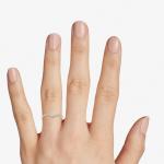 Diamond Chevron Stackable Heart Sytle Fashion Ring in 9K Yellow Gold