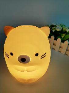 China Decoration Soft Silicone Toys Color Changing Night Light ODM factory
