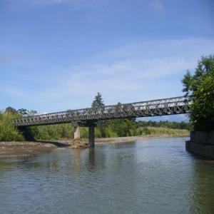 China Single Single Construction Prefabricated Bridge For 50t Tracked Load factory