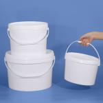 White Plastic Oval 5 Gallon Polypropylene Buckets Ice Cream Wine food Tub