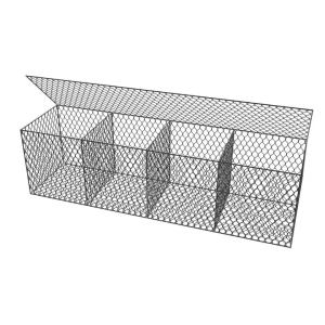 China Manufacturers Direct Selling Woven Stone Filled Gabion Basket 8X10 Cm Hexagonal Hole Galvanized Gabion Boxes factory