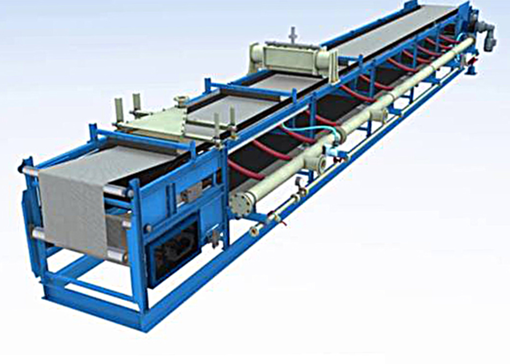 15m2 Horizontal Vacuum Filter PLC Control Vacuum Belt Filter Slurry Separator