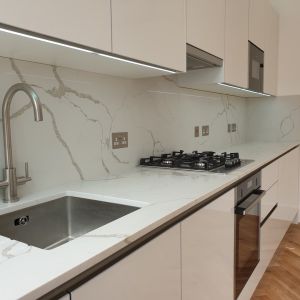 White High Gloss Cupboard Acrylic Kitchen Cabinet Modern Modular