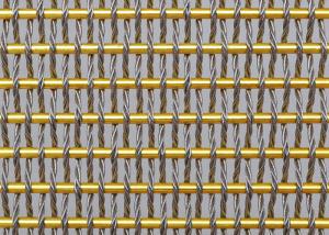 China 6.2mm L30m Flexible Metal Mesh Fabric 50.1% Gap factory