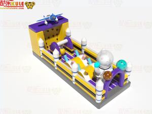 China Small Size Commercial Inflatable Obstacles Course Climbing Wall factory