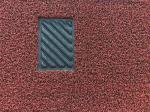 Double color pvc coil car mat carpet with non skid nail backing