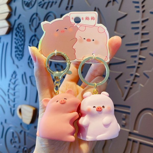 Customized Non Toxic Cartoon Keychain For Kids Party Favors Handbag Car Key Charms