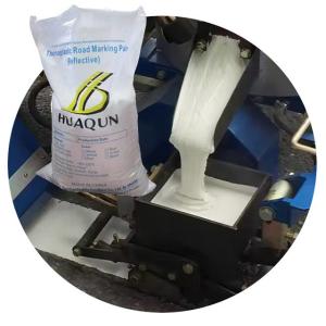 China Hot Melt Thermoplastic Road Marking Paint White Color Smooth And Flow factory