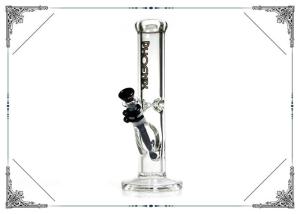 China PHOENIX STAR 9MM Glass Bongs Straight Tube Smoking Water Pipe factory