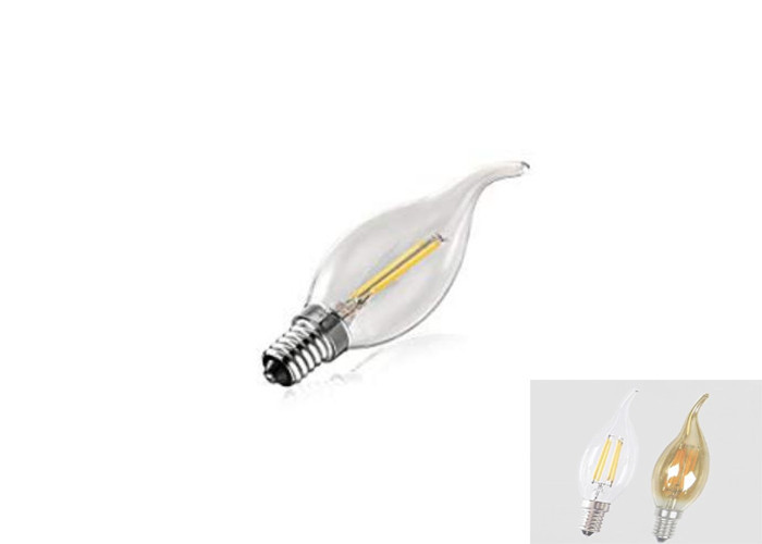 Indoor Lighting Led Filament Lamp With Tail Glass Body Material Ac220 - 240v